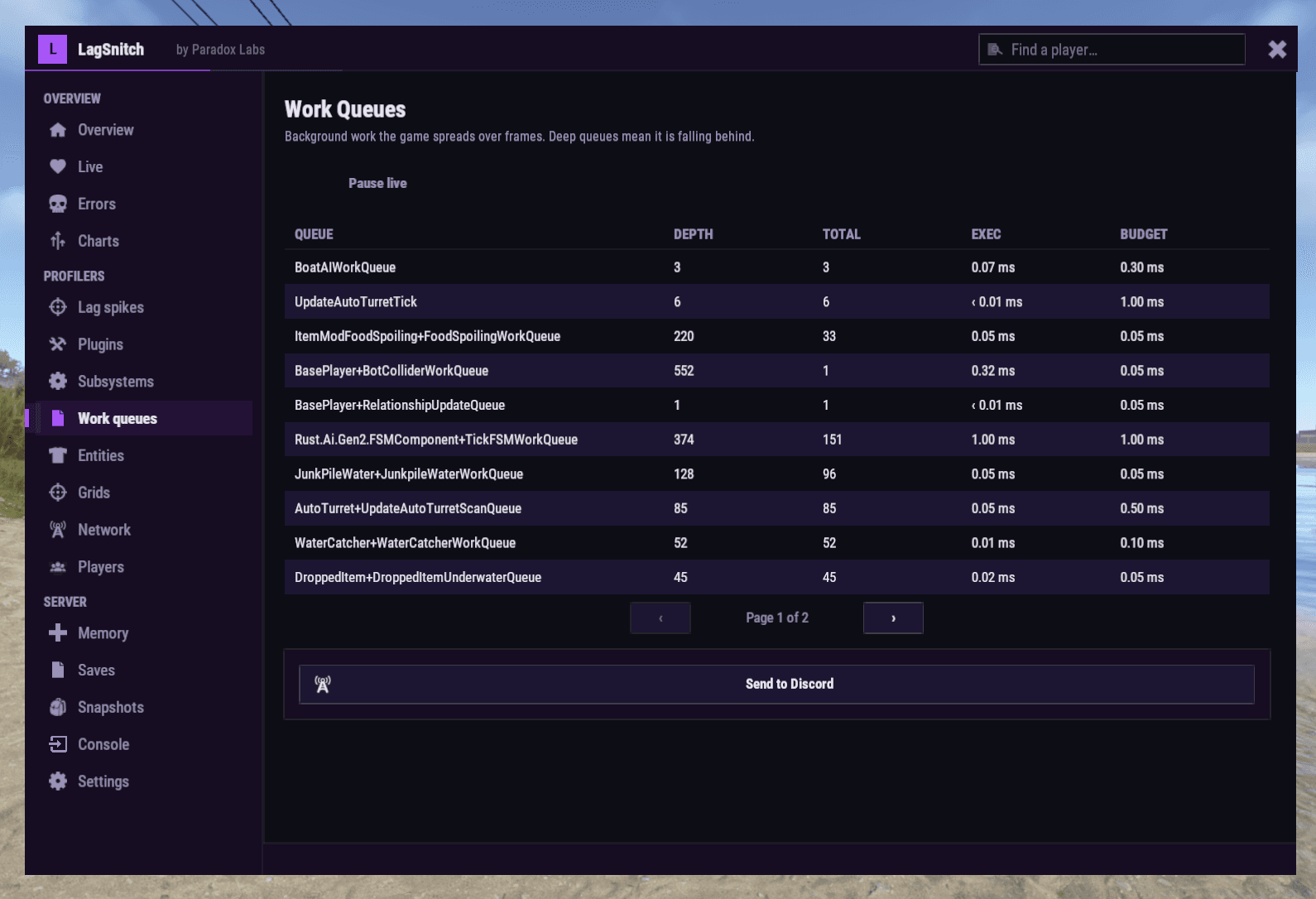 LagSnitch screenshot 4
